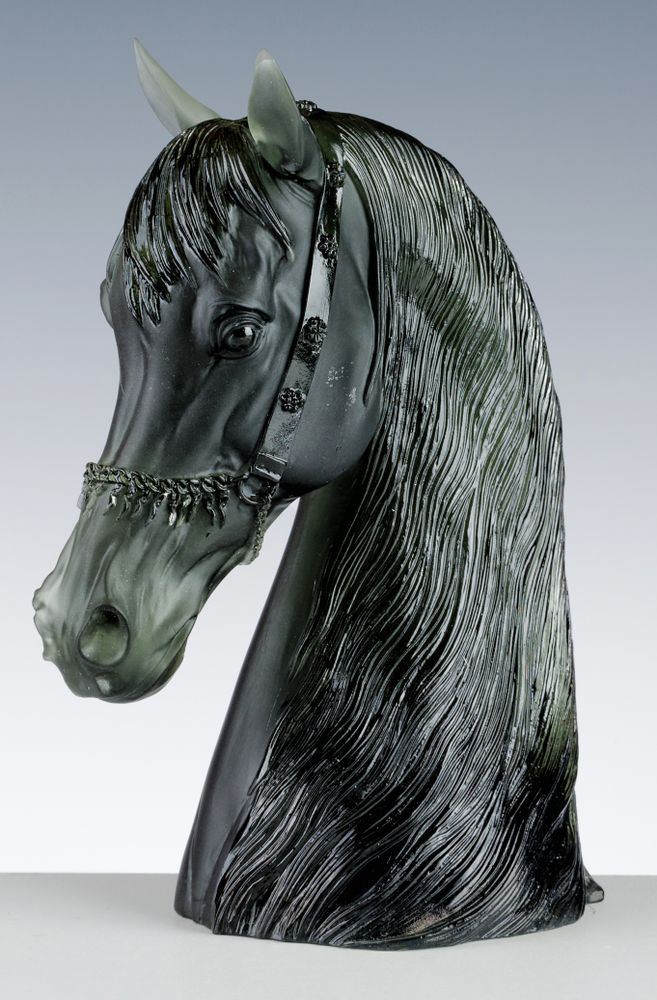 Verre d'art - CHEVAL ARABE ROYAL - CRISTAL DE PARIS