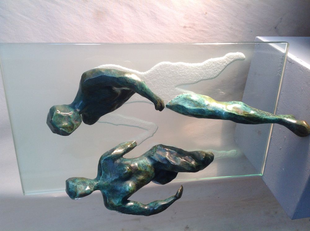 Sculptures, statuettes and miniatures - The woman in a hurry - DARDEK SCULPTEUR