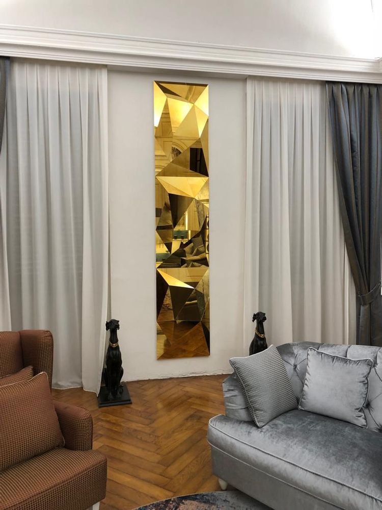 Mirrors - THREE-DIMENSIONAL MIRRORED WALL AND CEILING PANELS - ANTIQUE MIRROR
