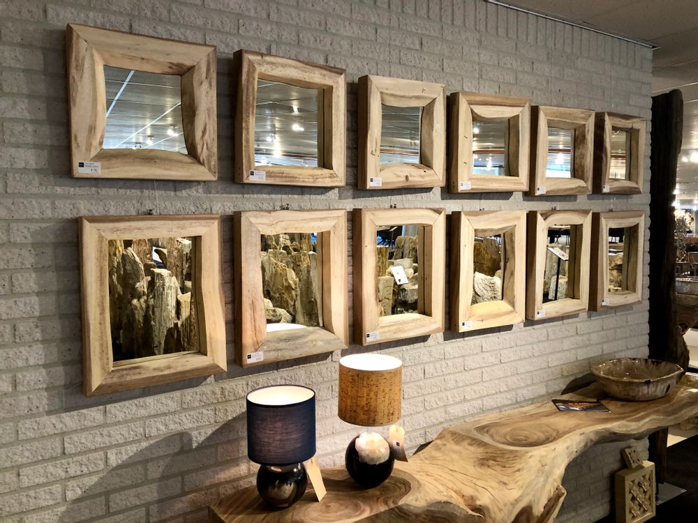 Miroirs pour salle de bain - MIROIRS | Miroirs en bois - XYLEIA PETRIFIED WOOD