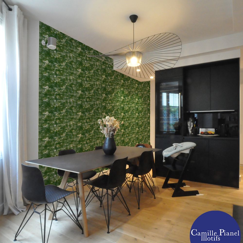 Wallpaper - Custom & Customizable Humus Wallpaper - CAMILLE PIANEL MOTIFS