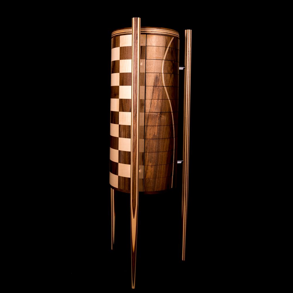 Commodes - COMMODE CYLINDRIQUE "ARIANE" - ATELIER DANIEL PELEGRIN