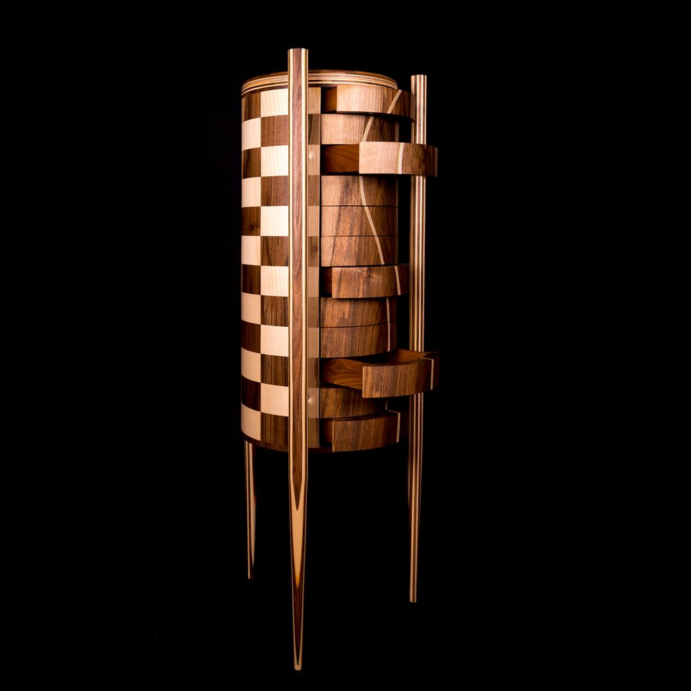 Commodes - COMMODE CYLINDRIQUE "ARIANE" - ATELIER DANIEL PELEGRIN