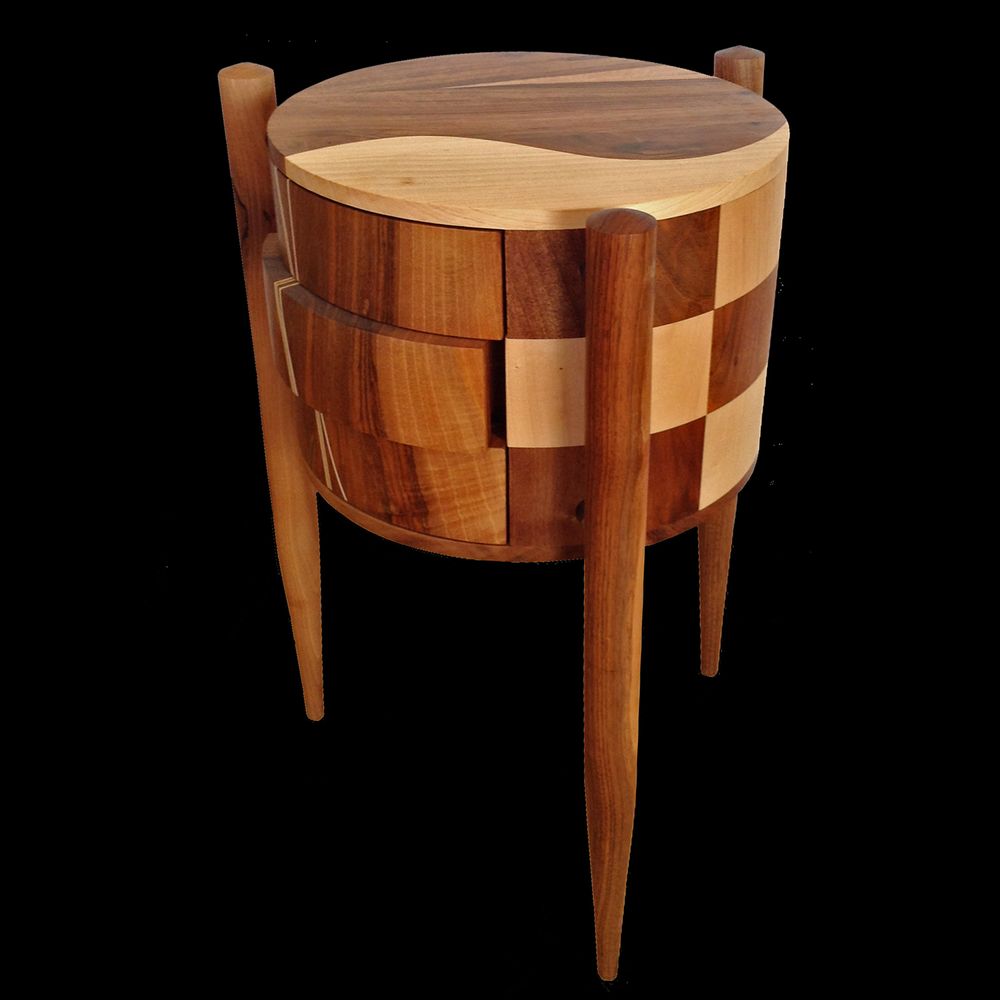 Commodes - COMMODE CYLINDRIQUE « ÉLISA » - ATELIER DANIEL PELEGRIN