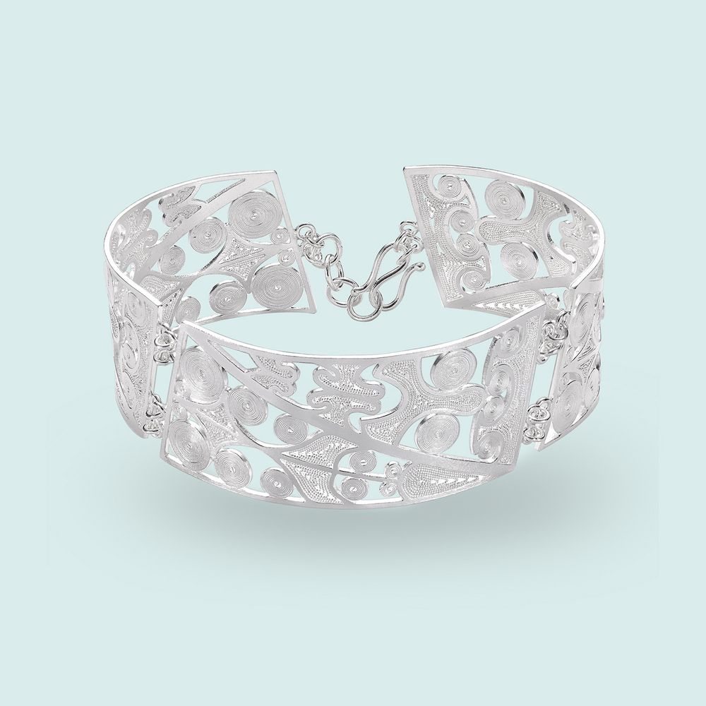 Bijoux - Bracelet en filigrane en argent S990 - Collection The Bronze Era - WEI YEE