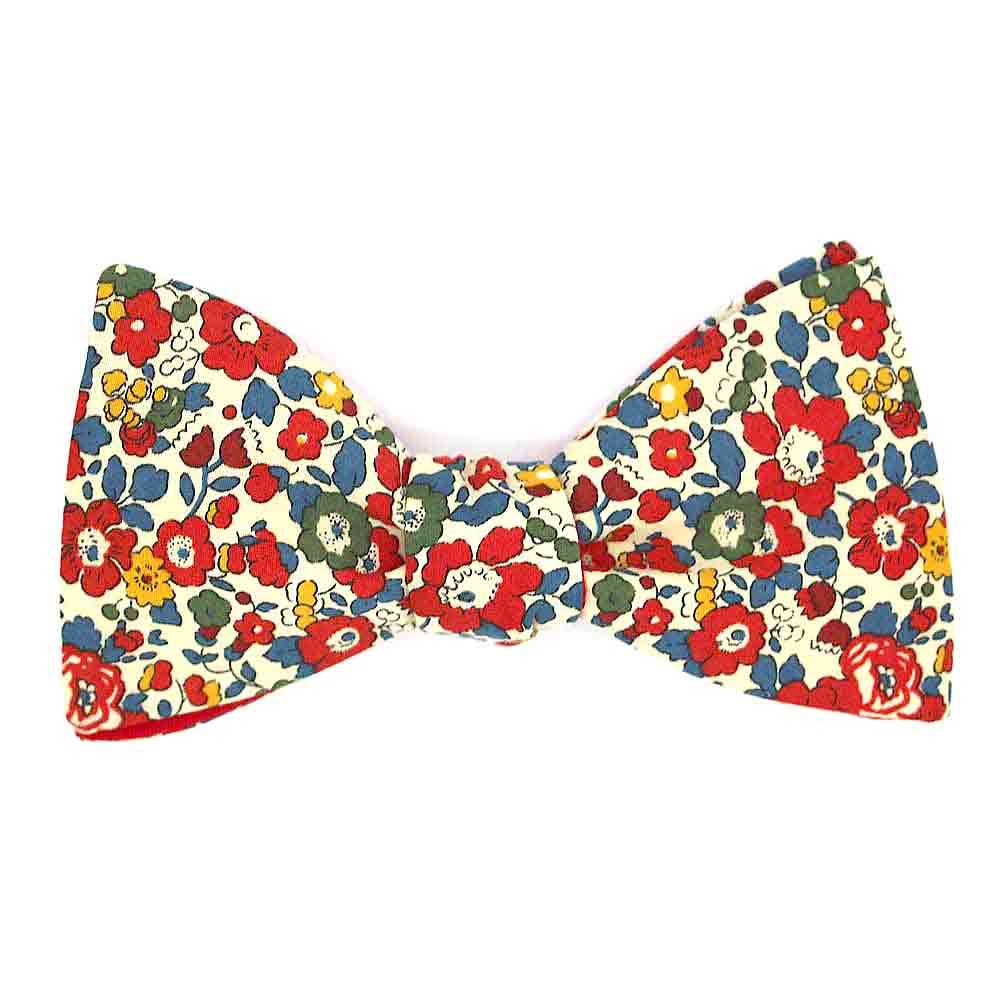 Apparel - FLORAL BOW TIE LIBERTY BETSY ANN B - LE COQ EN PAP'