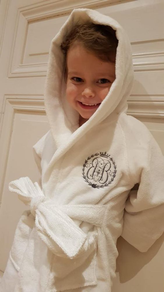 Accessoires pour bain enfants - Peignoir de bain en bambou - POMME CARAMEL