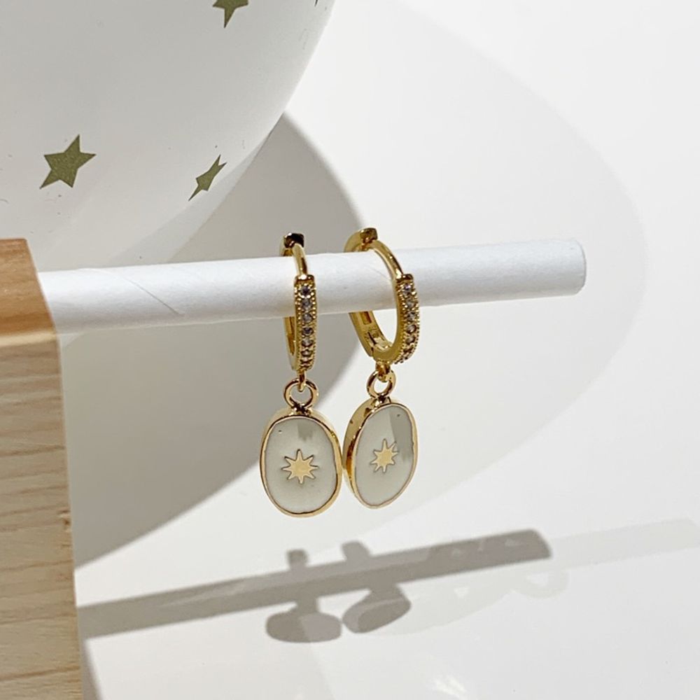 Bijoux - MINI CRÉOLES CAMÉE SOLEIL - J’AI EPOUSÉ UNE PERLE