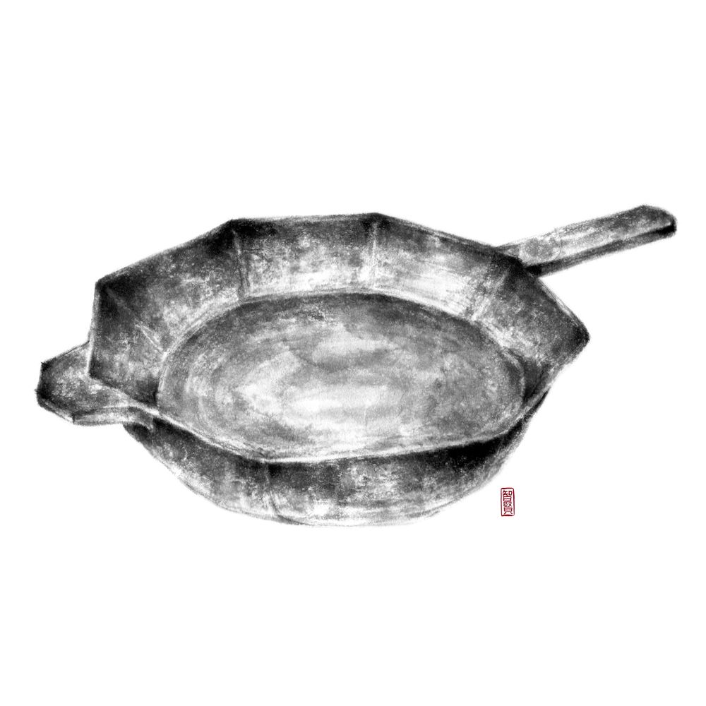 Objets design - Poêle originale 8.2 pouces  [Pre-Seasoned Cast Iron]  - MOMMY'S POT