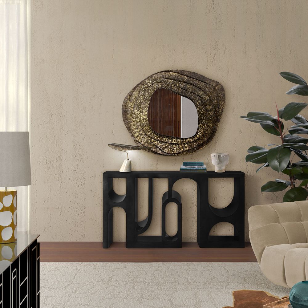 Mirrors - KUMI Small Round Wall Mirror - BRABBU DESIGN FORCES