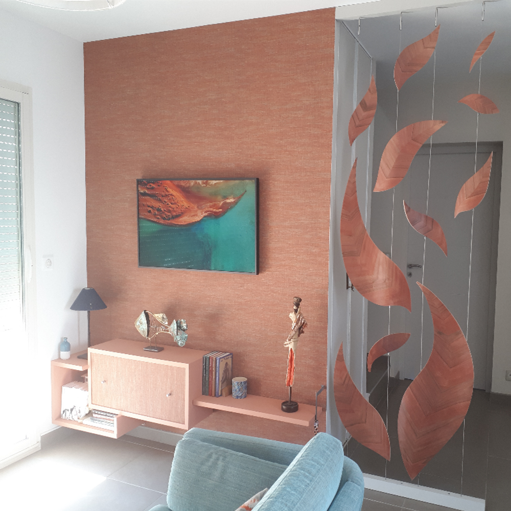 Autres décorations murales - Claustra Valse de Feuille - LA FEUILLE DE BOIS