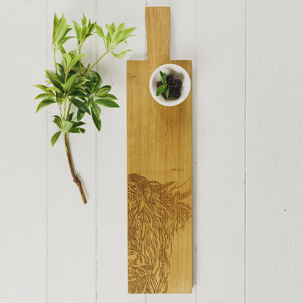 Kitchen utensils - Scottish Oak Serving Paddles - SELBRAE HOUSE LTD