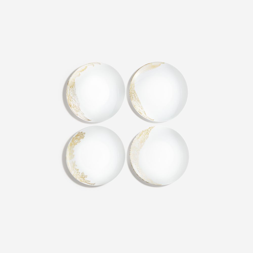 Everyday plates - Essences Précieuses (Precious Essences) - Set of 4 dinner plates - DRAGONFLY