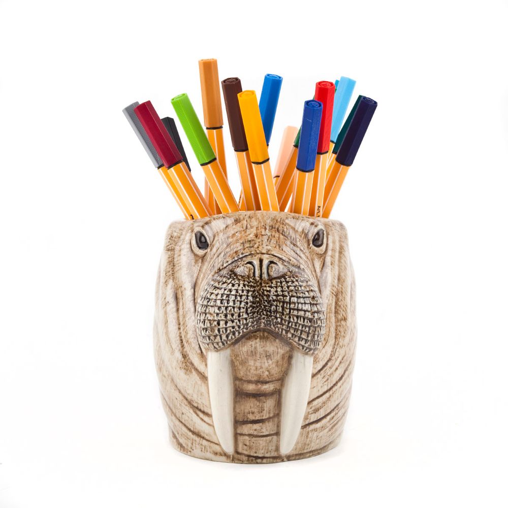 Ceramic - Walrus pen pot - QUAIL DESIGNS EUROPE BV
