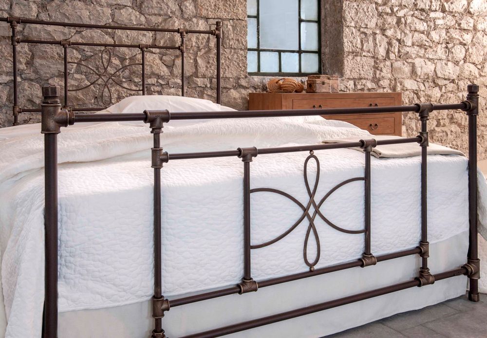 Artistic hardware - Industrial Style Handmade iron bed - Model Thalia - VOLCANO - HANDMADE IRON BEDS