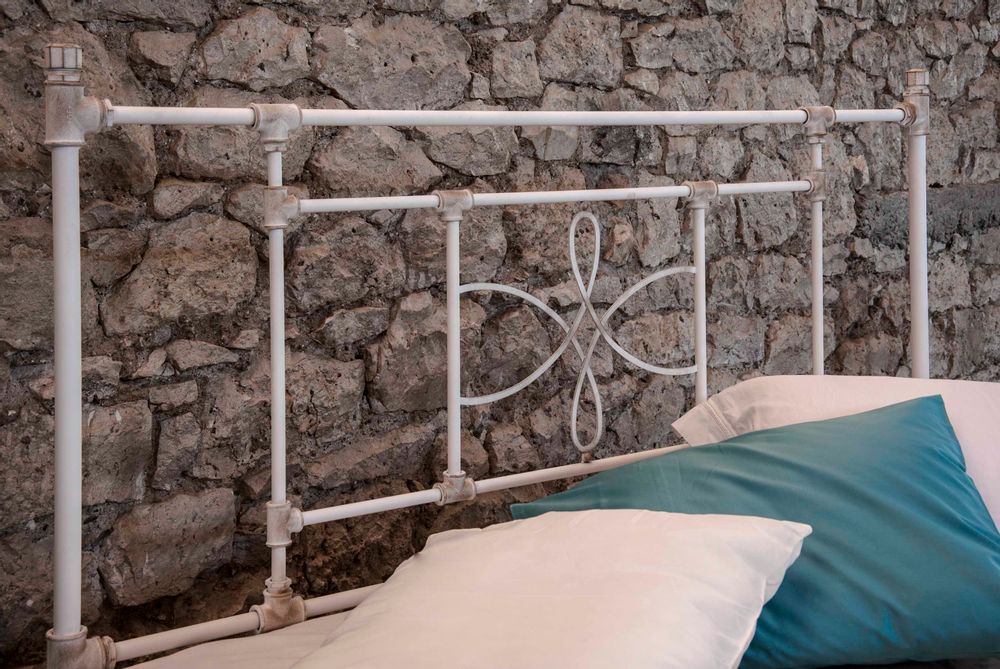Artistic hardware - Industrial Style Handmade iron bed - Model Thalia - VOLCANO - HANDMADE IRON BEDS