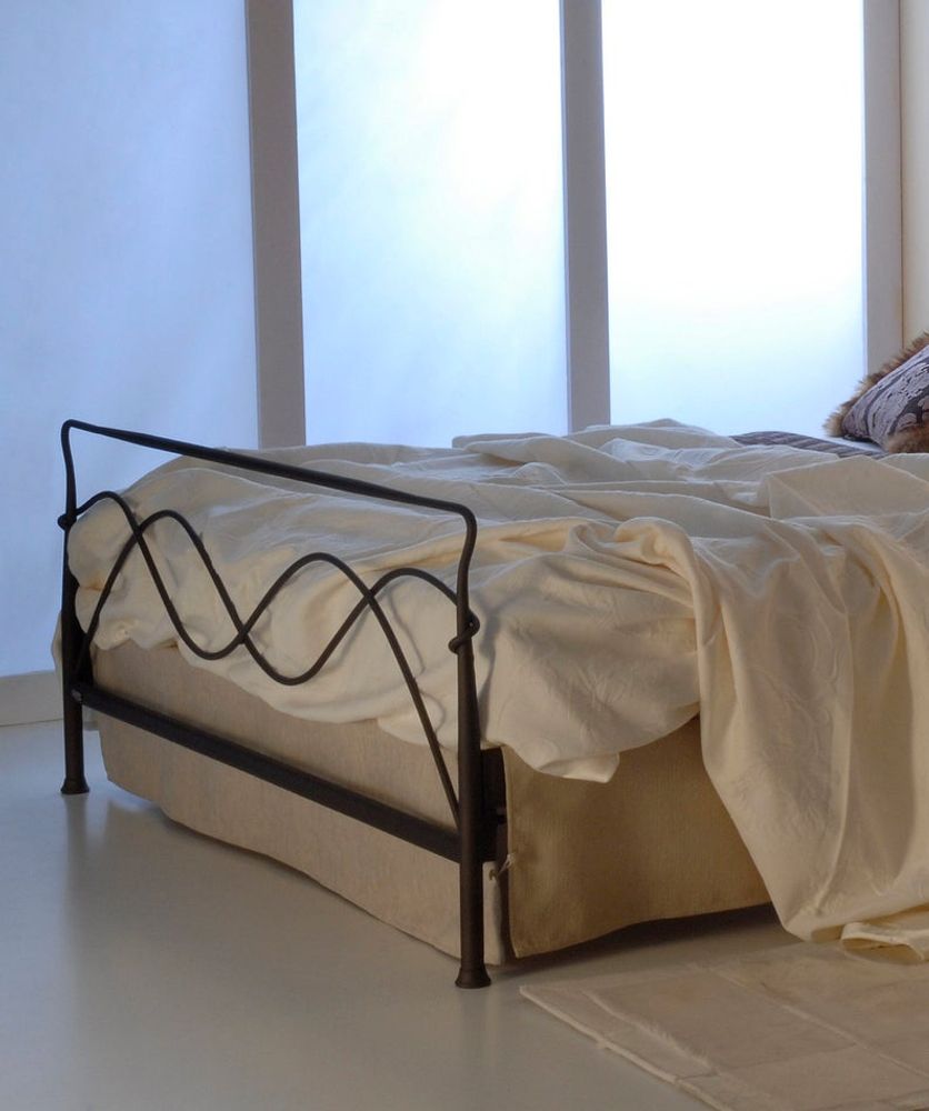 Artistic hardware - minimalist style Handmade iron bed - Model Avra - VOLCANO - HANDMADE IRON BEDS