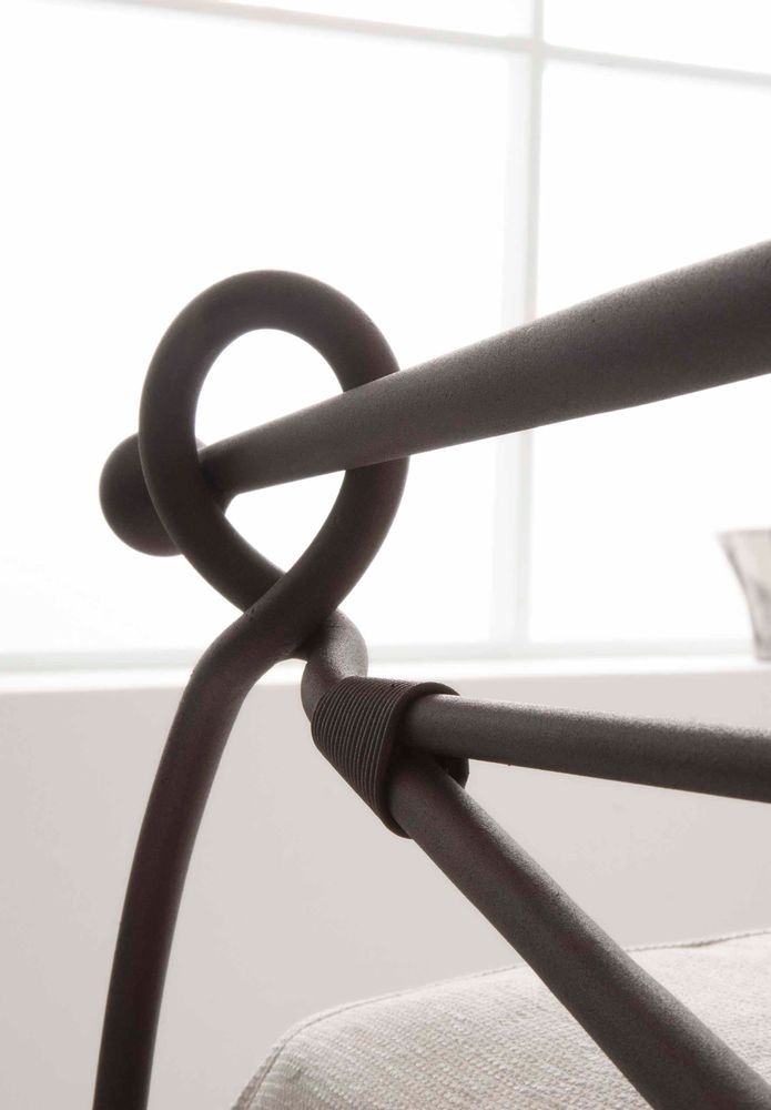 Artistic hardware - Minimalist handmade iron bed - Model Anita - VOLCANO - HANDMADE IRON BEDS