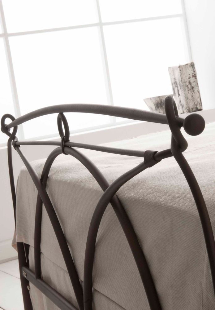 Artistic hardware - Minimalist handmade iron bed - Model Anita - VOLCANO - HANDMADE IRON BEDS