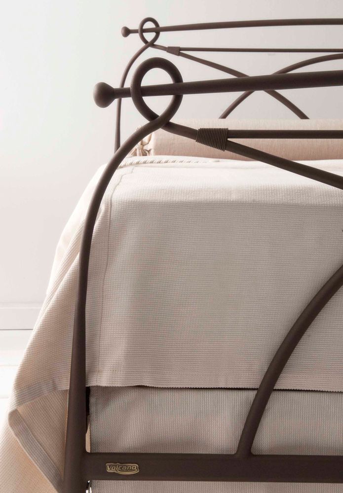 Artistic hardware - Minimalist handmade iron bed - Model Anita - VOLCANO - HANDMADE IRON BEDS