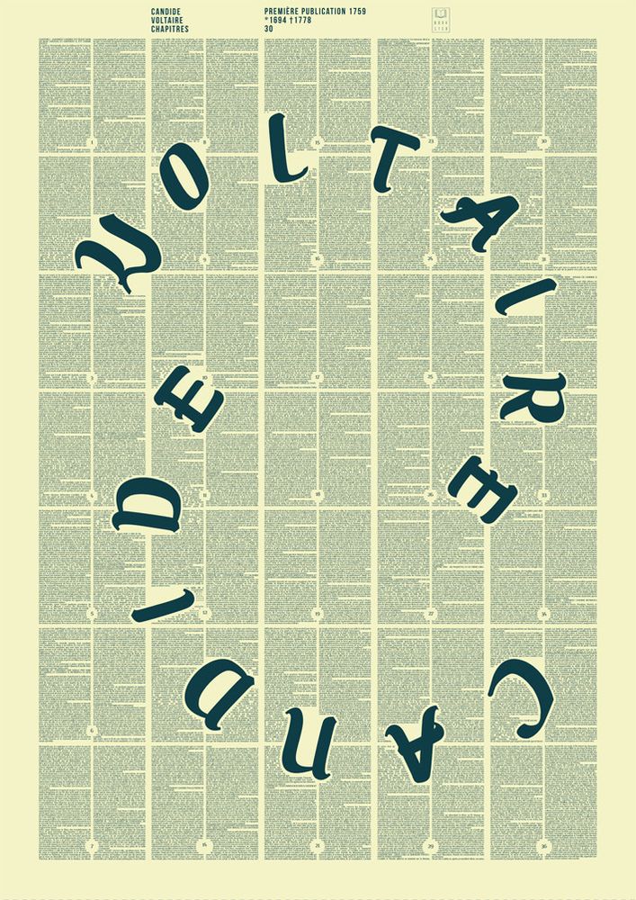 Affiches - Candide - Voltaire - BOOKSTER
