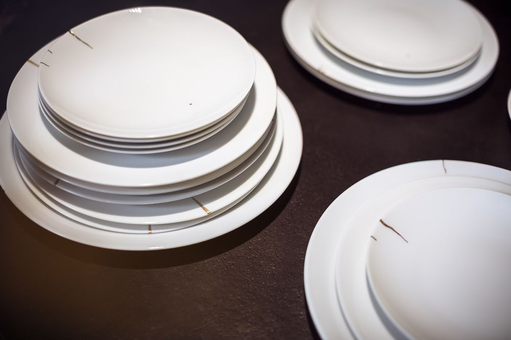 Objets de décoration - Kintsugi Charentais - Assiette - DRAGONFLY