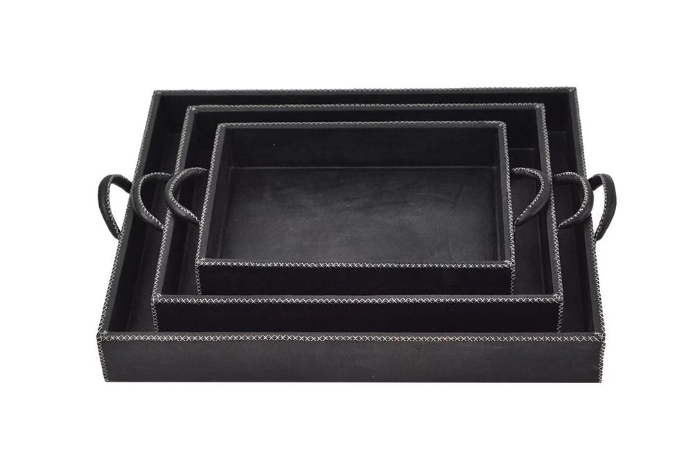 Office desks - Nest 3 trays with handles - SOL & LUNA