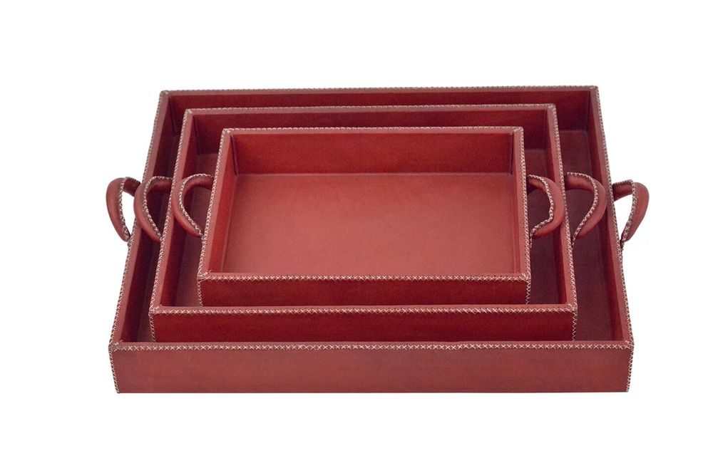 Office desks - Nest 3 trays with handles - SOL & LUNA