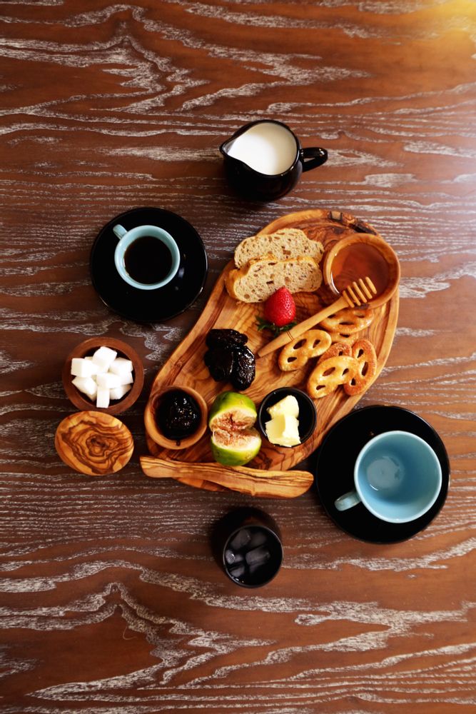 Assiettes de réception - Bois d'oliviers - ART'MONIE