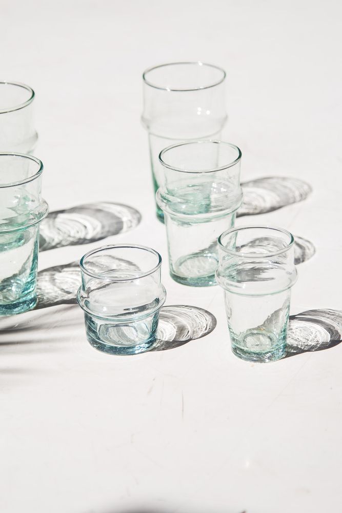 Glass - Mouth blown recycled glass - CHABI CHIC