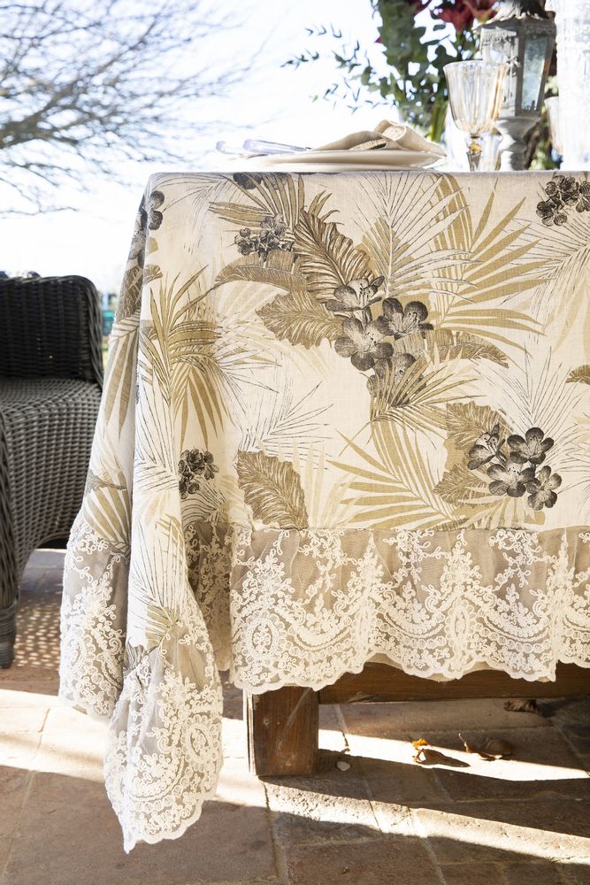 Linge de table textile - Chemin de table, nappe, made in Italy - CHEZ MOI ITALIA