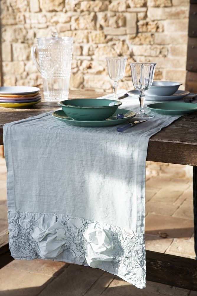 Linge de table textile - Chemin de table, nappe, made in Italy - CHEZ MOI ITALIA