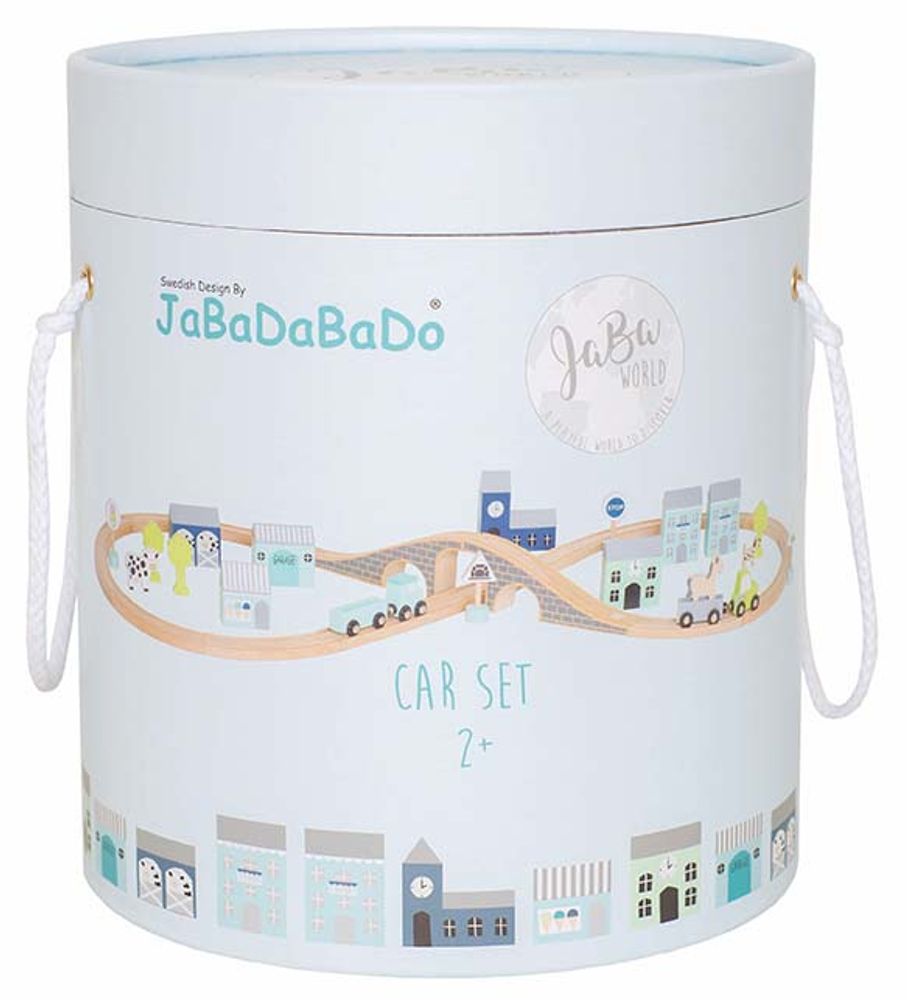Jouets enfants - Circuit voitures en bois - JABADABADO