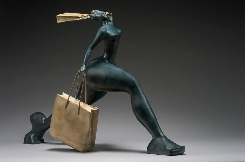 Sculptures, statuettes et miniatures - BIKINI Sculpture Résine et Bronze - ABRAHAM SCULPTEUR PARIS