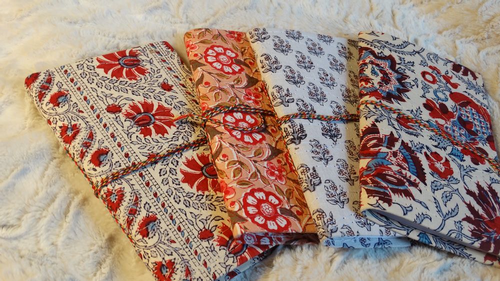 Stationery - Handmade writing notebook, recycled paper - PECHAAN