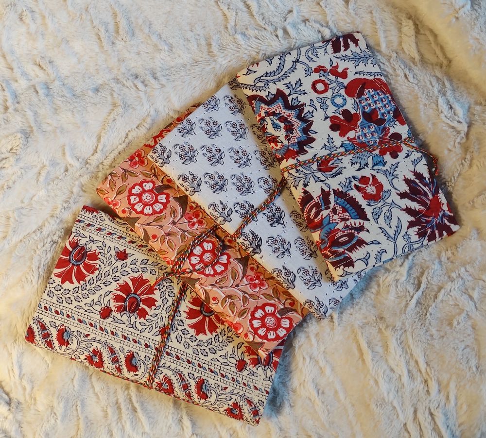 Stationery - Handmade writing notebook, recycled paper - PECHAAN
