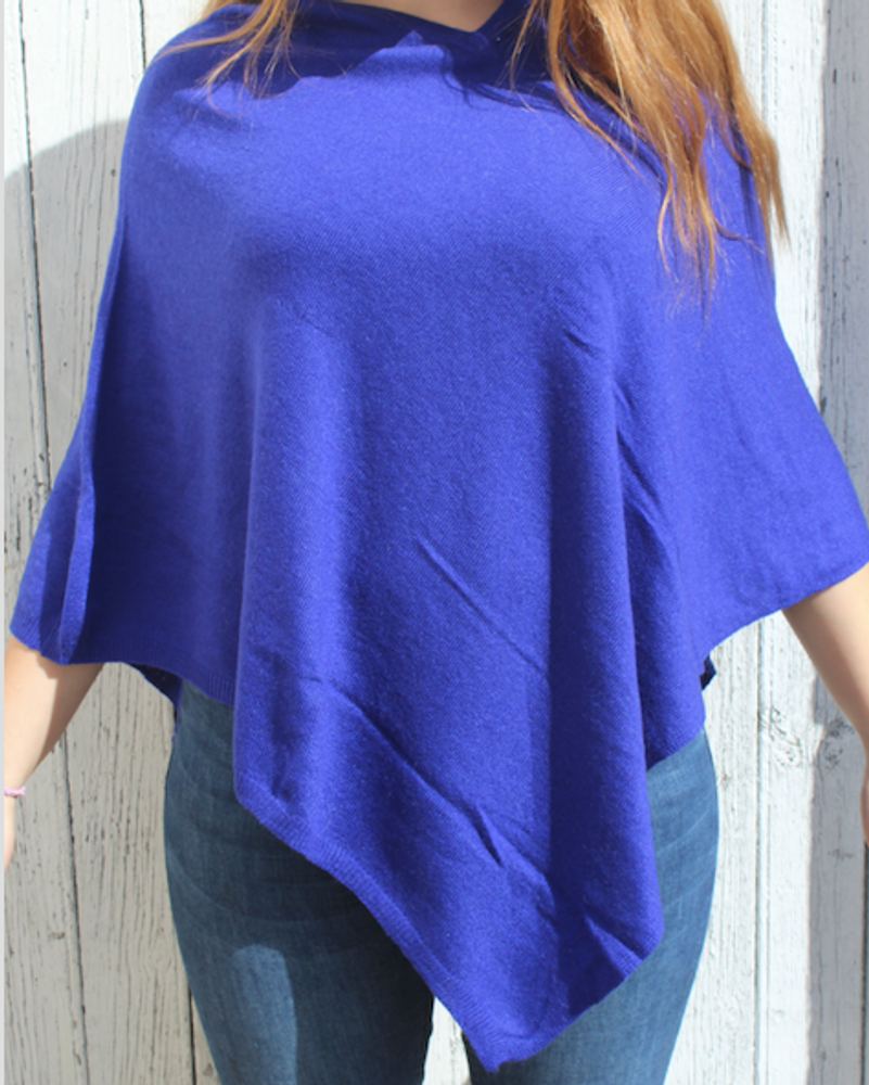 Prêt-à-porter - PONCHO EN CACHEMIRE - FAIT MAIN AVEC AMOUR ET SOIN - PECHAAN