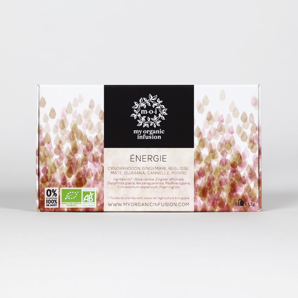 Coffee and tea - Energy tea-bags box - MY ORGANIC INFUSION
