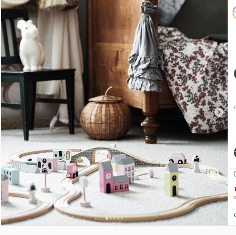 Jouets enfants - Circuit voitures en bois - JABADABADO
