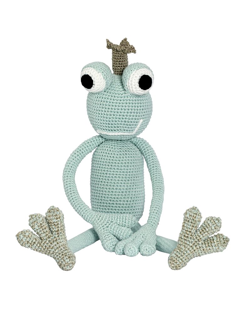 Soft toy - King Froggy - Mint - LEGGYBUDDY