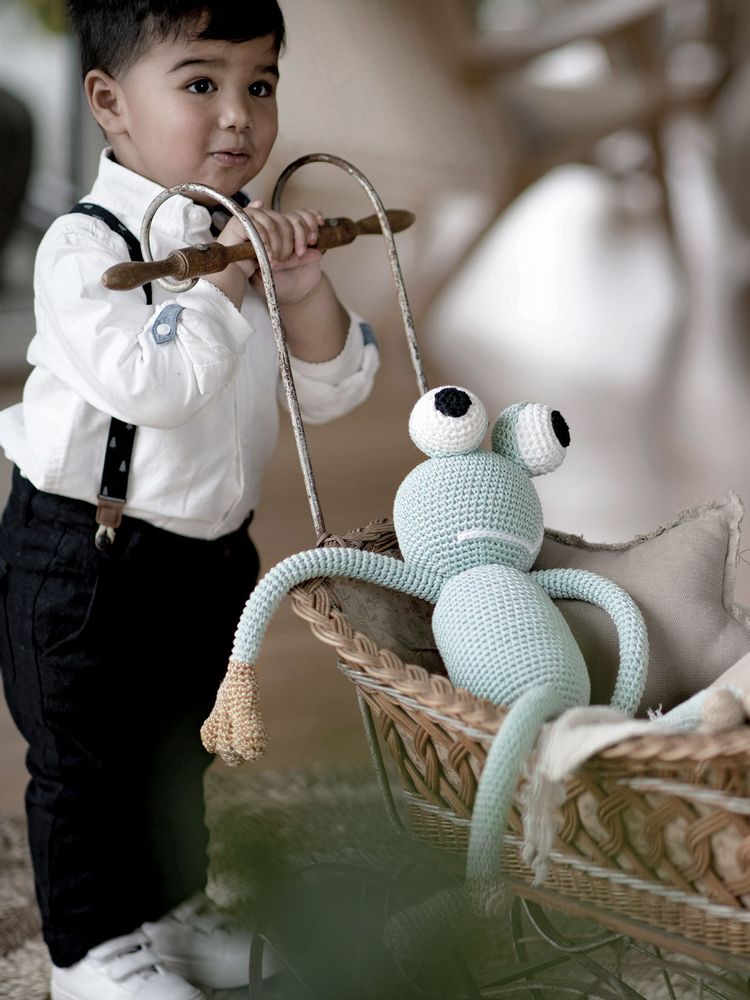 Soft toy - King Froggy - Mint - LEGGYBUDDY