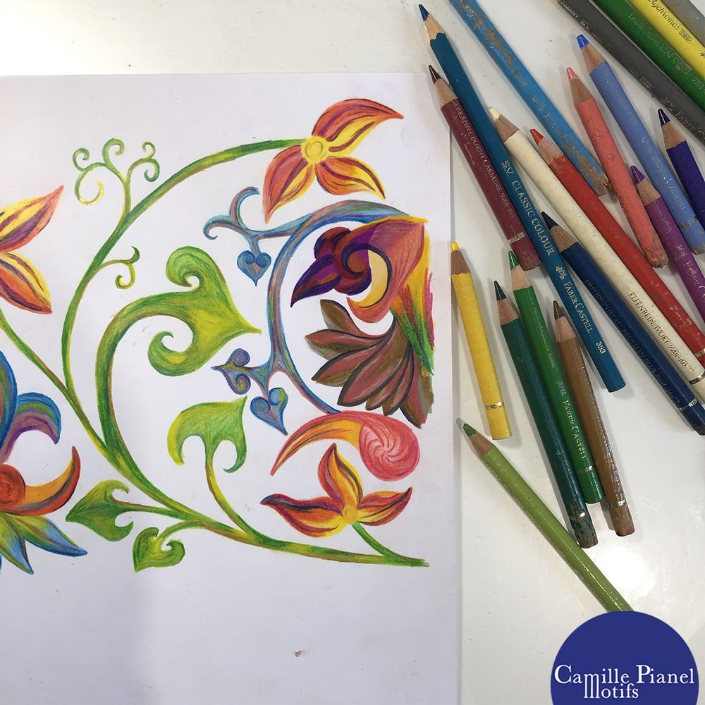 Papiers peints - Papier peint unique, sur mesure & personnalisable - CAMILLE PIANEL MOTIFS