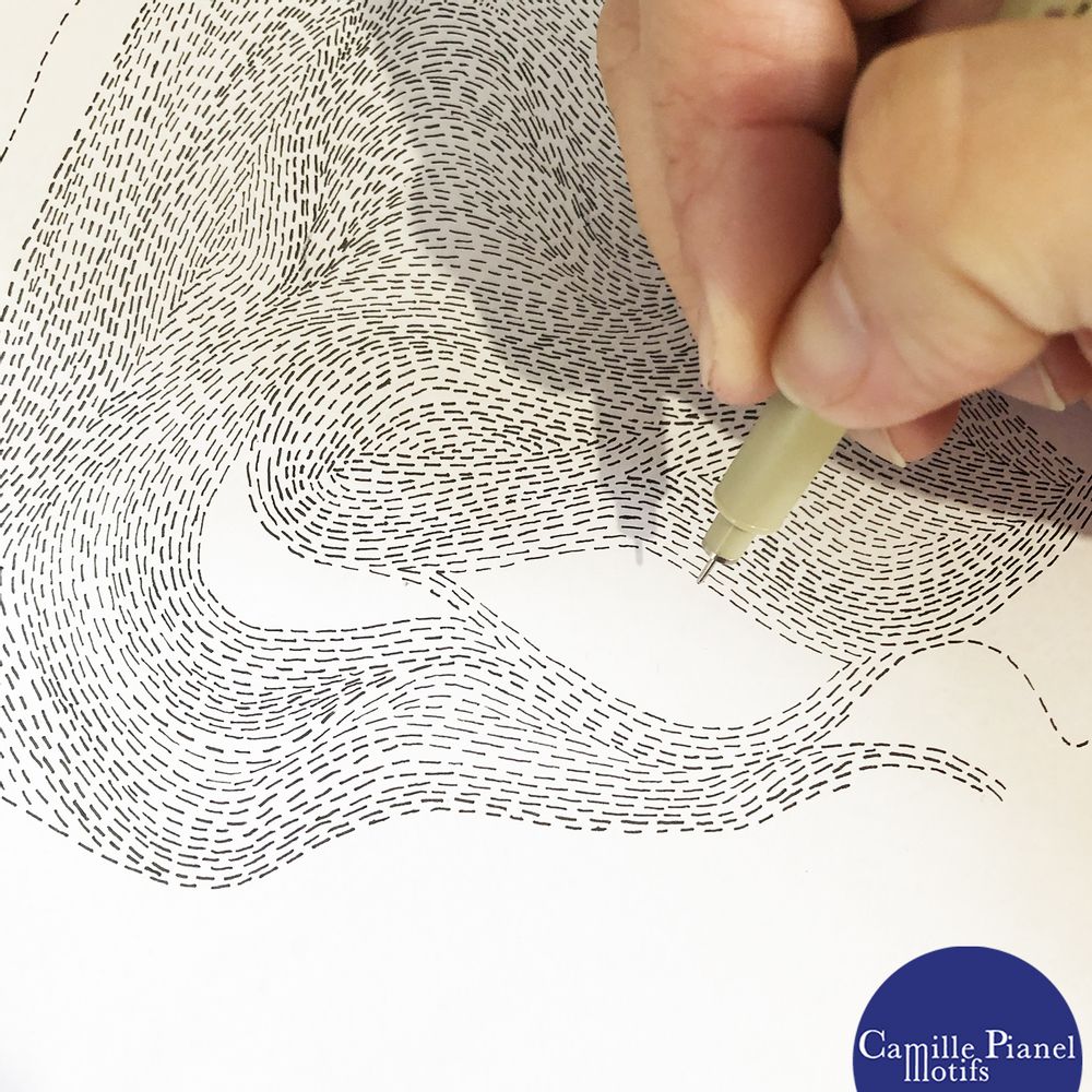 Papiers peints - Papier peint unique, sur mesure & personnalisable - CAMILLE PIANEL MOTIFS