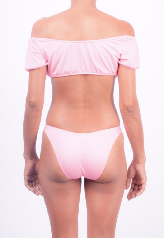Apparel - St Tropez Shabby Pink Bikini - BLEU DE VOUS