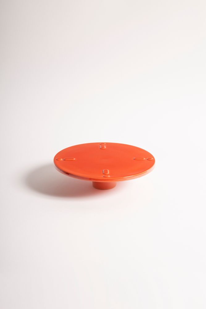 Ceramic - Water Lily - Dish on Stand - DRAGONFLY
