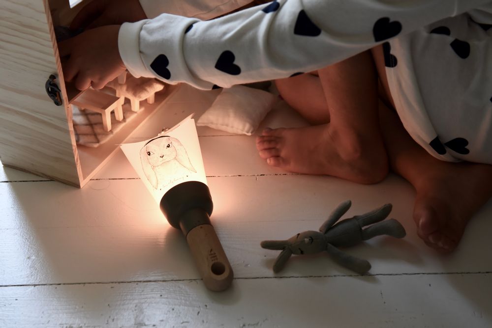 Lampes sans fil - Coffret Lampe Passe-Partout "Lapin So Sweet" - MAISON POLOCHON