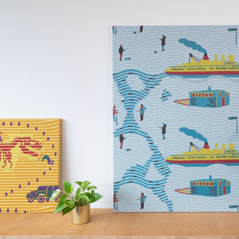 Autres décorations murales - SNIP SNAP | panneau d'art en tissu - YURI HIMURO