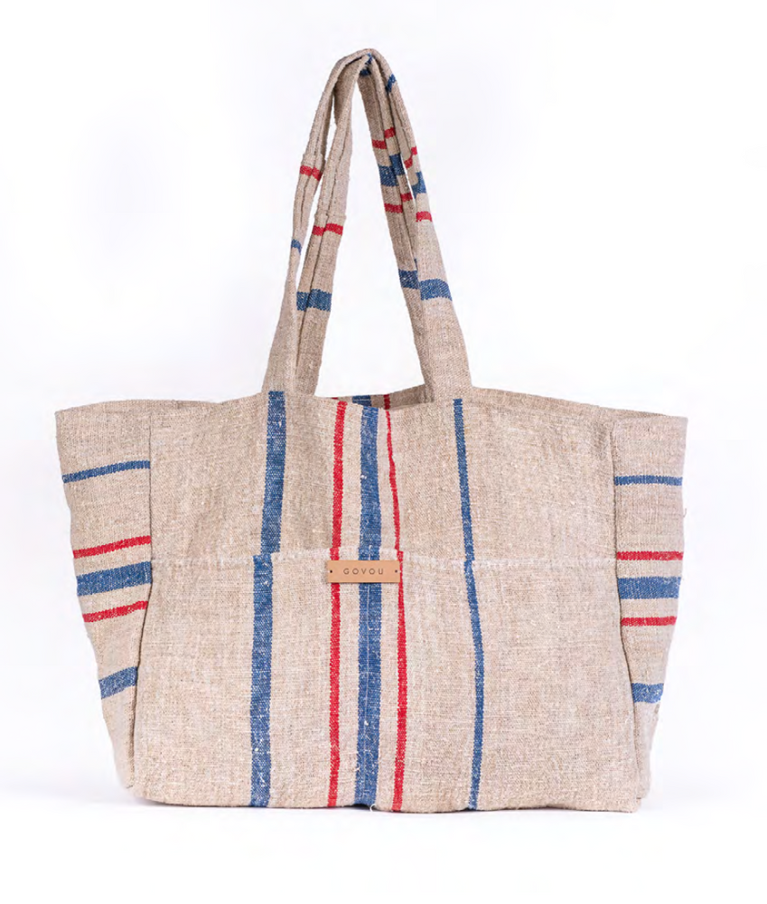 Sacs et cabas - Formentera - Sac en lin XL - GOVOU FABRICS