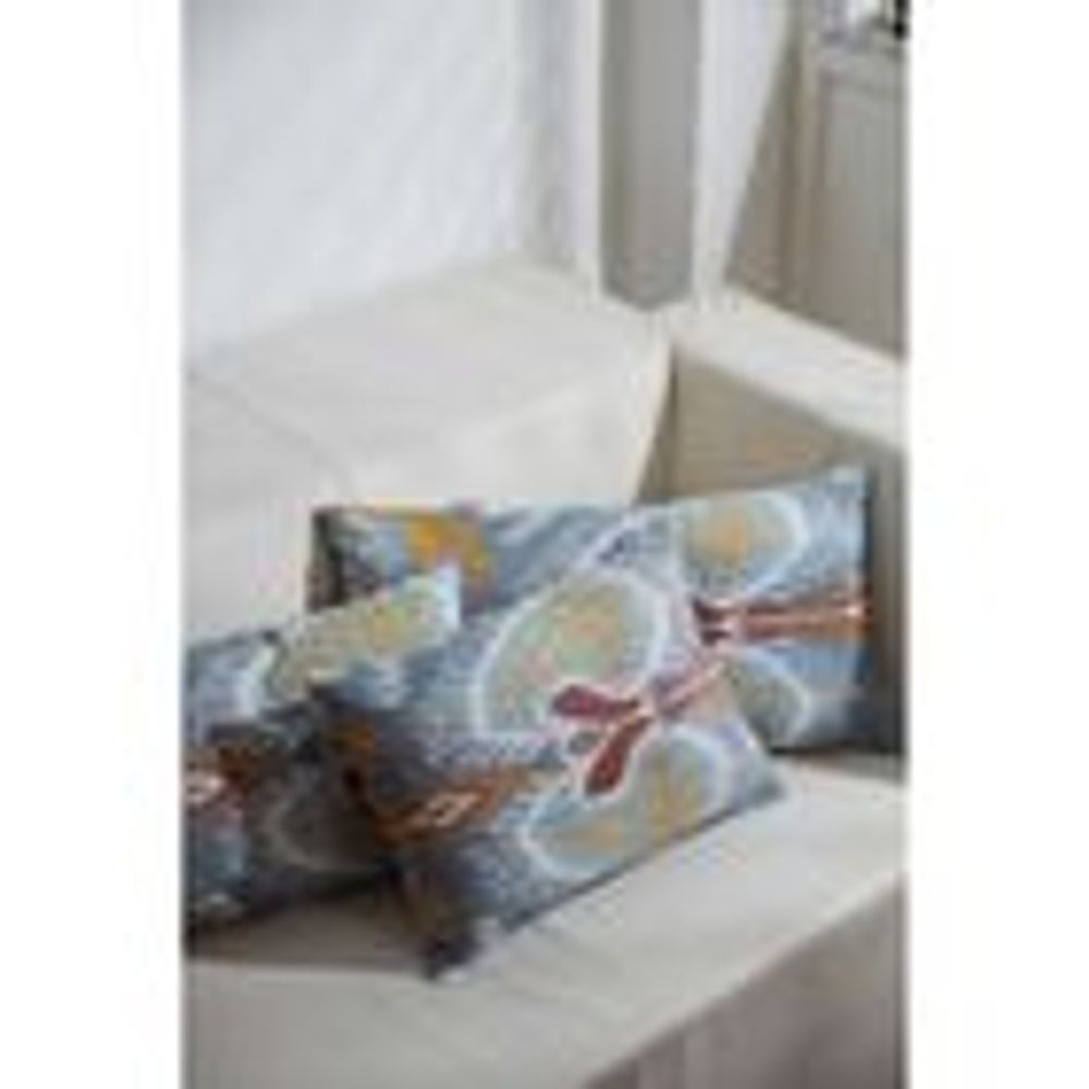 Coussins textile - Artemis Dots Coussin Ikat double face - HERITAGE GENEVE