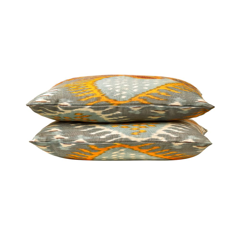 Coussins textile - Artemis Dots Coussin Ikat double face - HERITAGE GENEVE